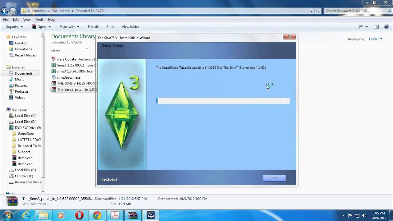 sims 3 reloaded razor patch